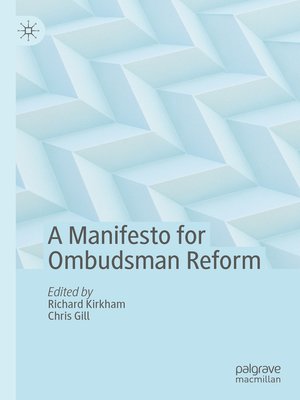 cover image of A Manifesto for Ombudsman Reform